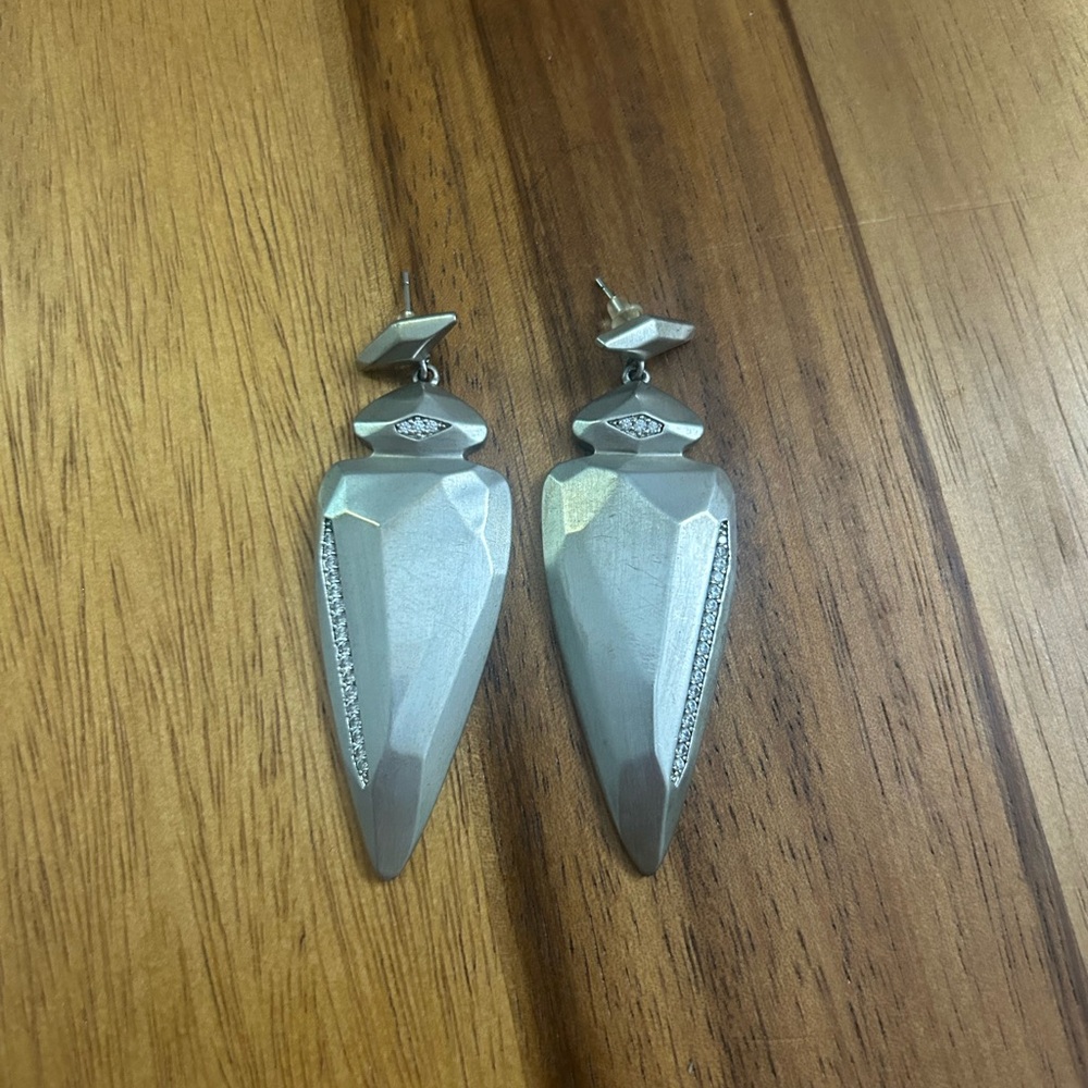 Kendra Scott Silver Stellar Drop Earrings